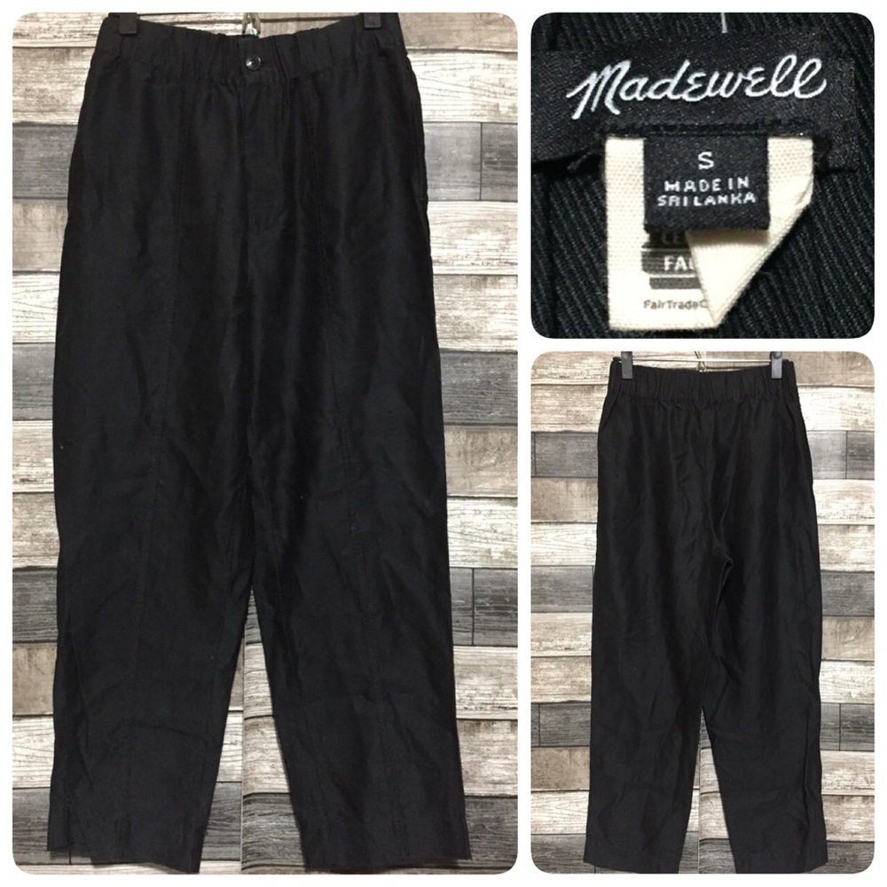 Madewell Lyocell Pants Women’s S Black (Inseam 24) Lightweight
